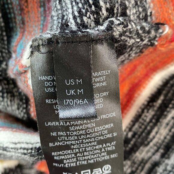 Anthropologie Maeve Space-Dyed Stripe Knit Tunic Top Dress Mock-Neck Sleeveless - Picture 10 of 16